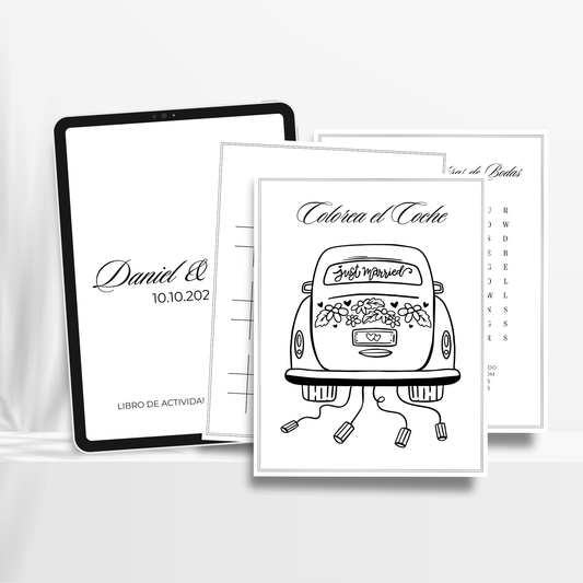 Libro para Colorear de Bodas para Niños