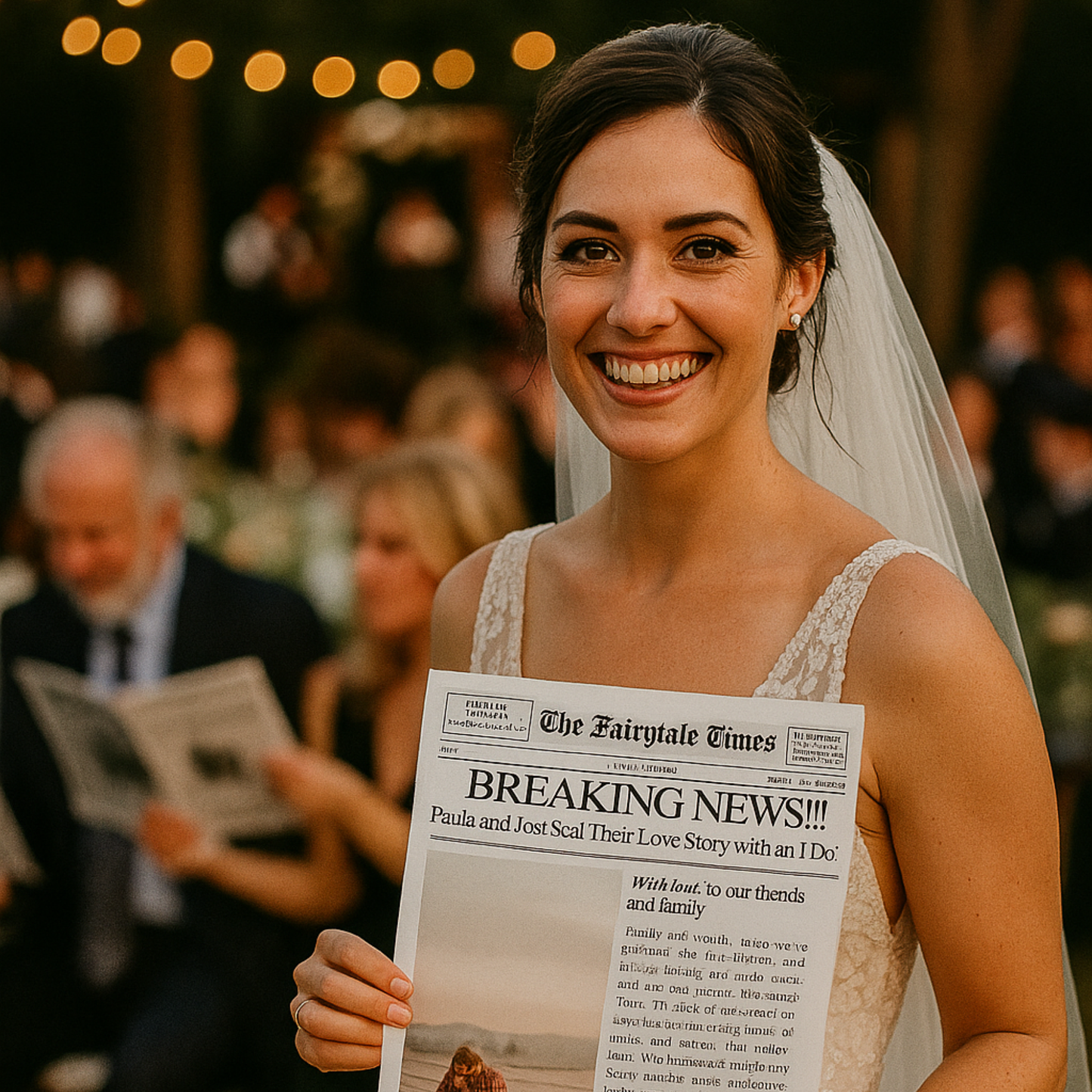 Periódico de Boda: Plantilla de Programa Personalizable