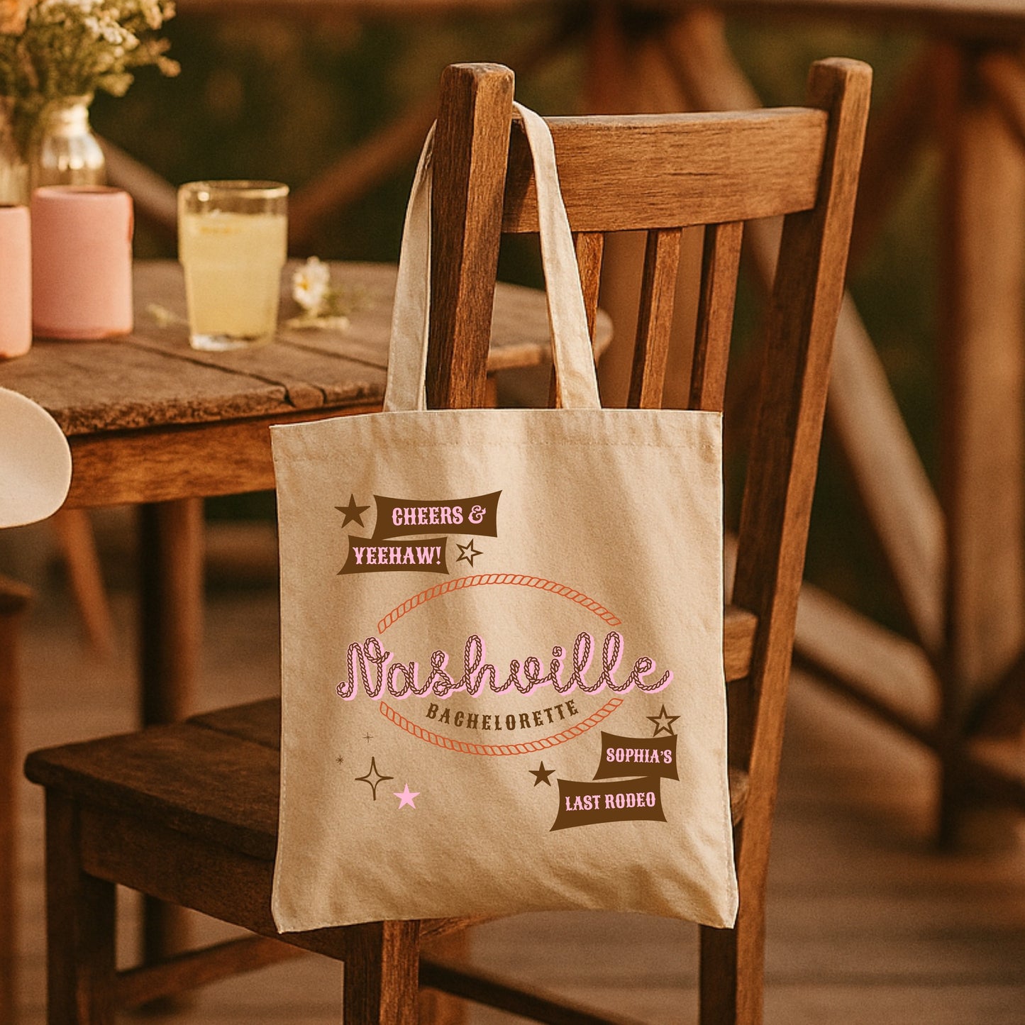 Tote Bag Personalizado - Despedida de Soltera estilo Country
