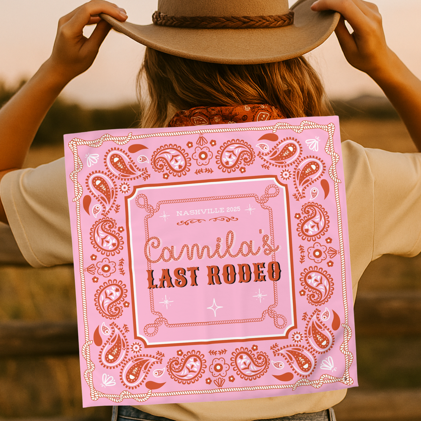Bandana Personalizada - Last Rodeo Bachelorette