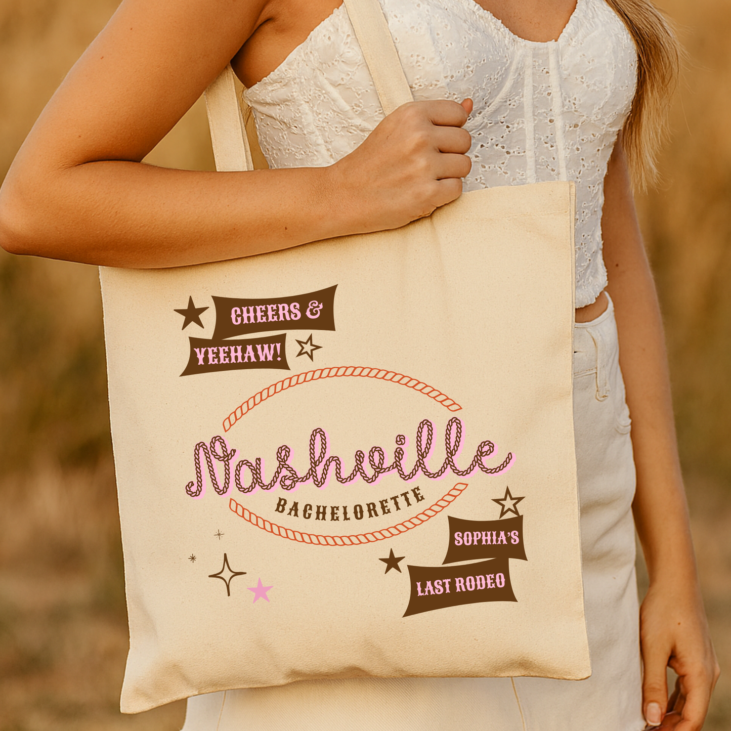 Tote Bag Personalizado - Despedida de Soltera estilo Country