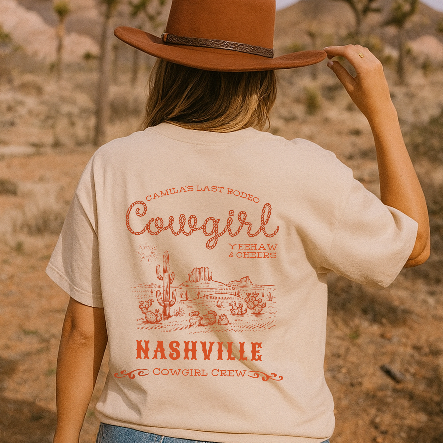 Camiseta Personalizada – Cowgirl Bachelorette Vibes