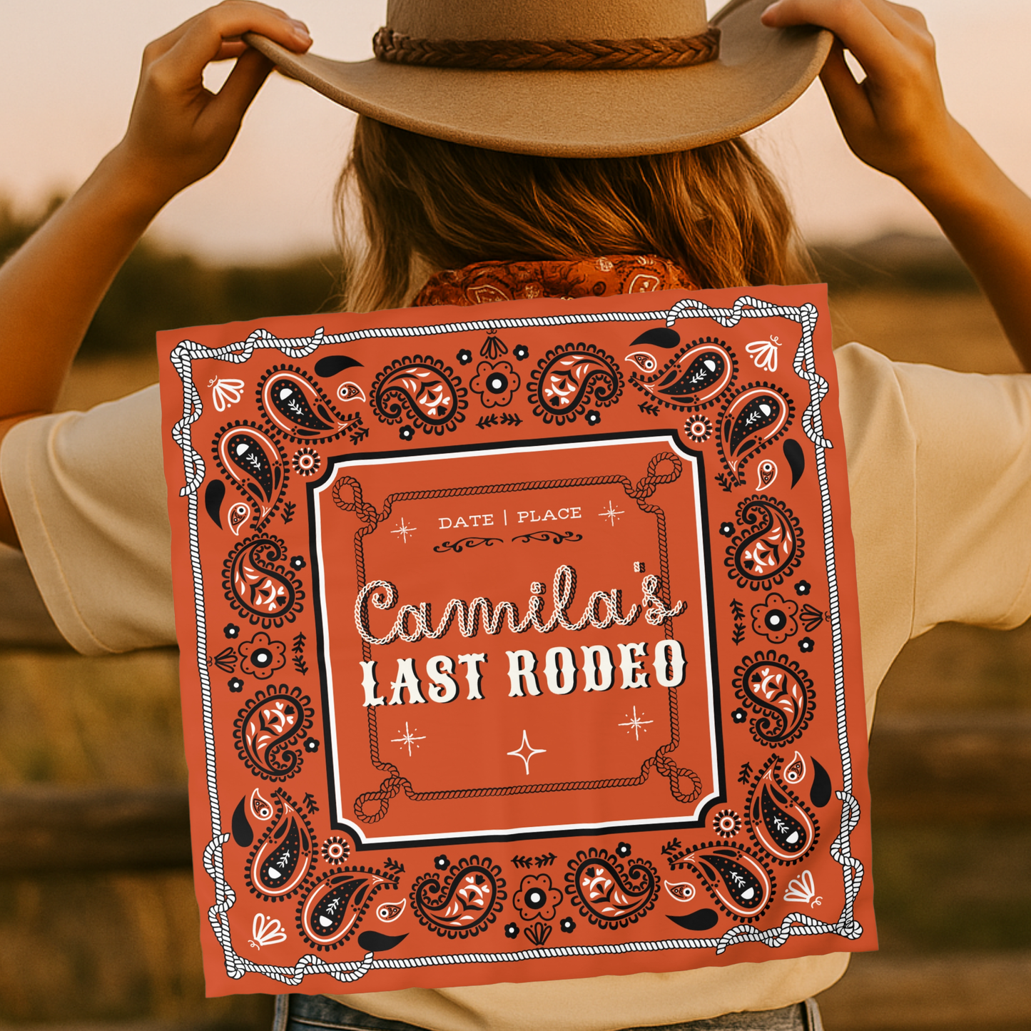 Bandana Personalizada - Last Rodeo Bachelorette
