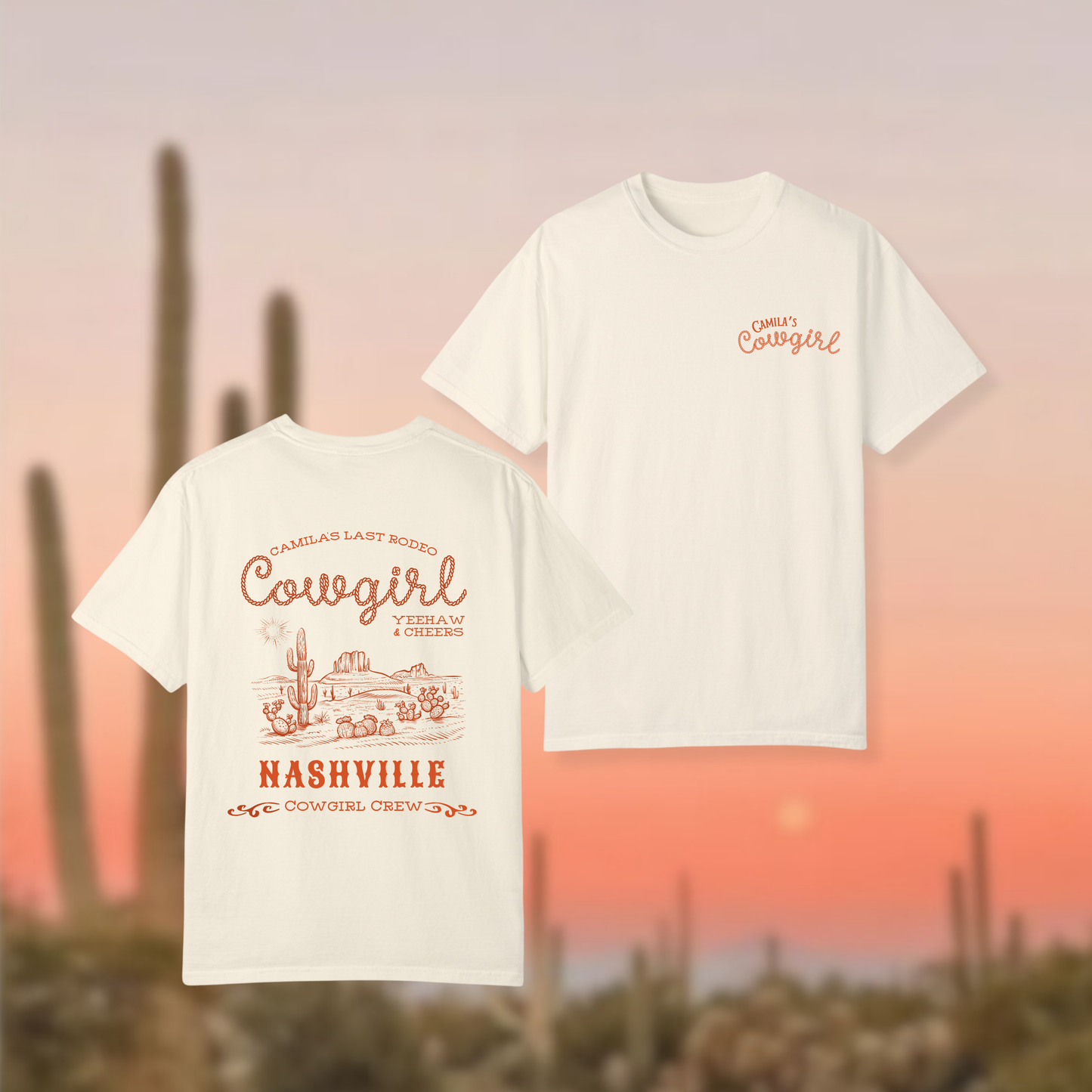 Camiseta Personalizada – Cowgirl Bachelorette Vibes
