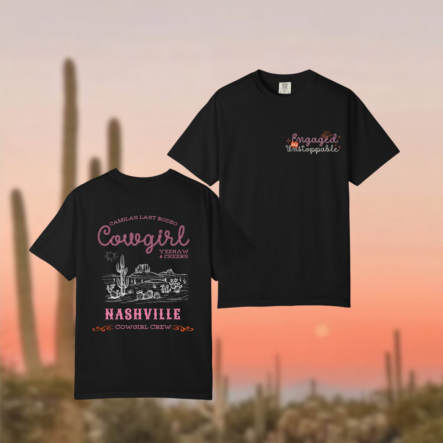 Camiseta Personalizada – Cowgirl Bachelorette Vibes