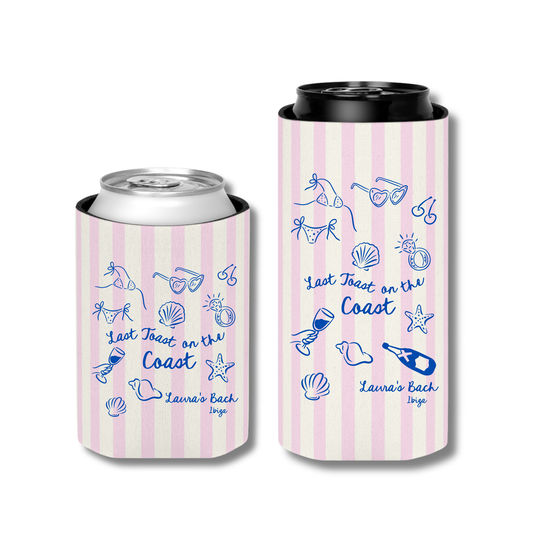 Fundas de Latas Personalizadas – Last Toast on the Coast