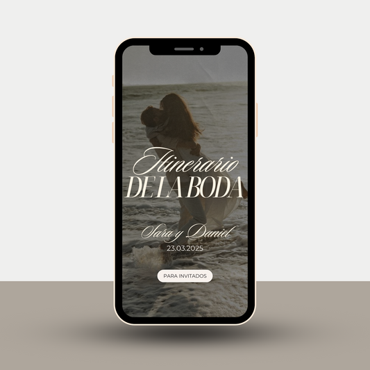 Itinerario de Boda para Invitados versión Móvil