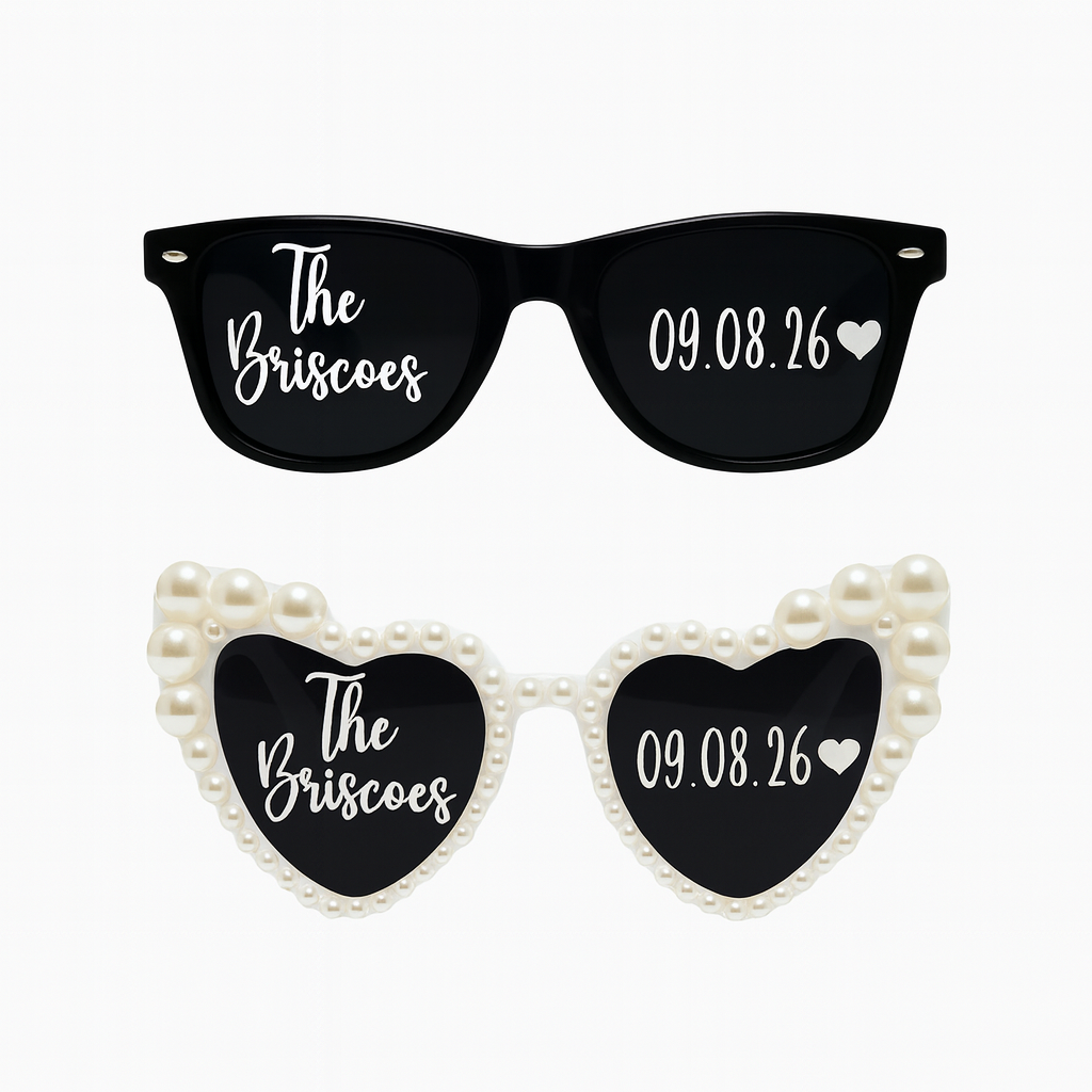 Gafas de sol personalizadas para novios – Set de 2