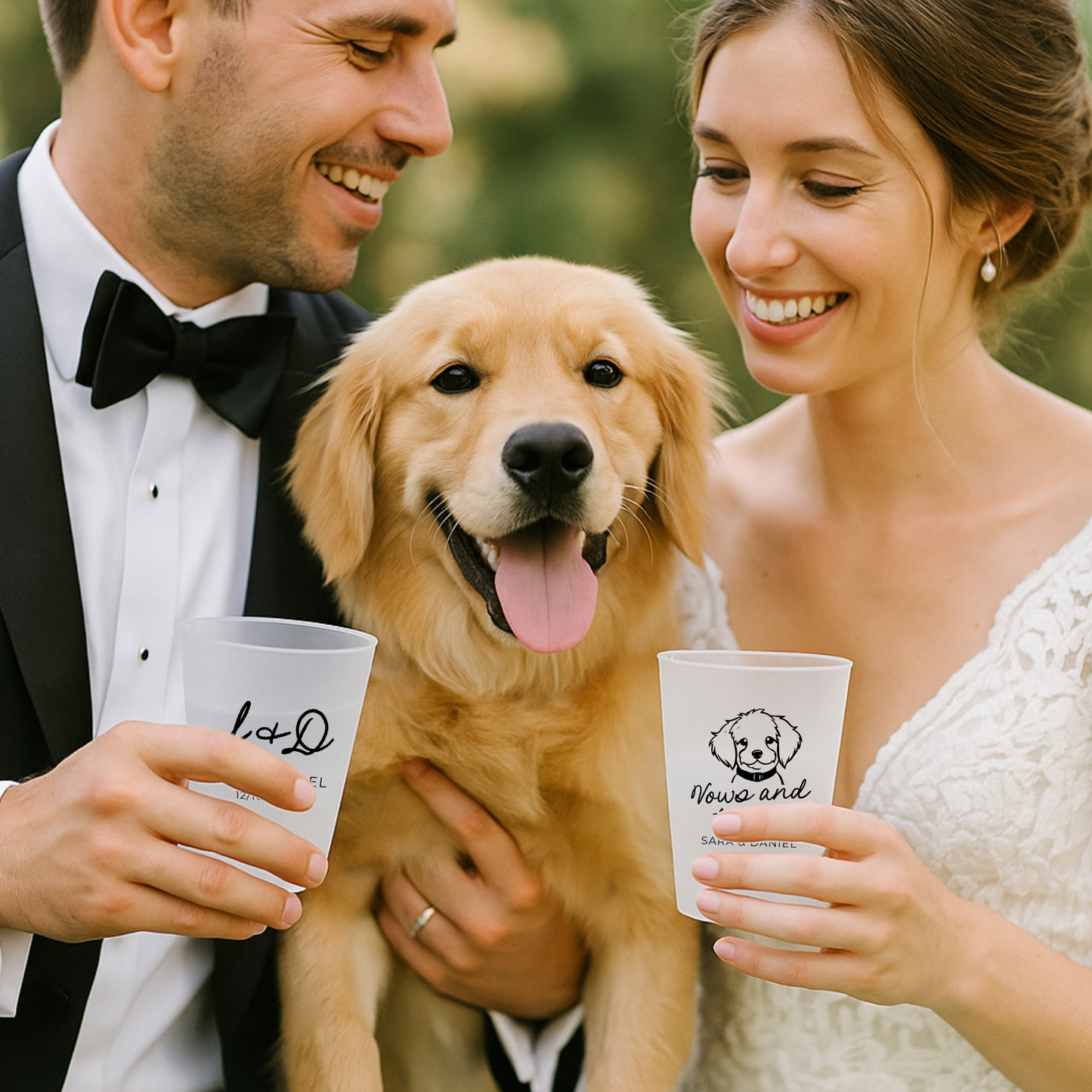 Vasos de plastico personalizados para bodas y eventos