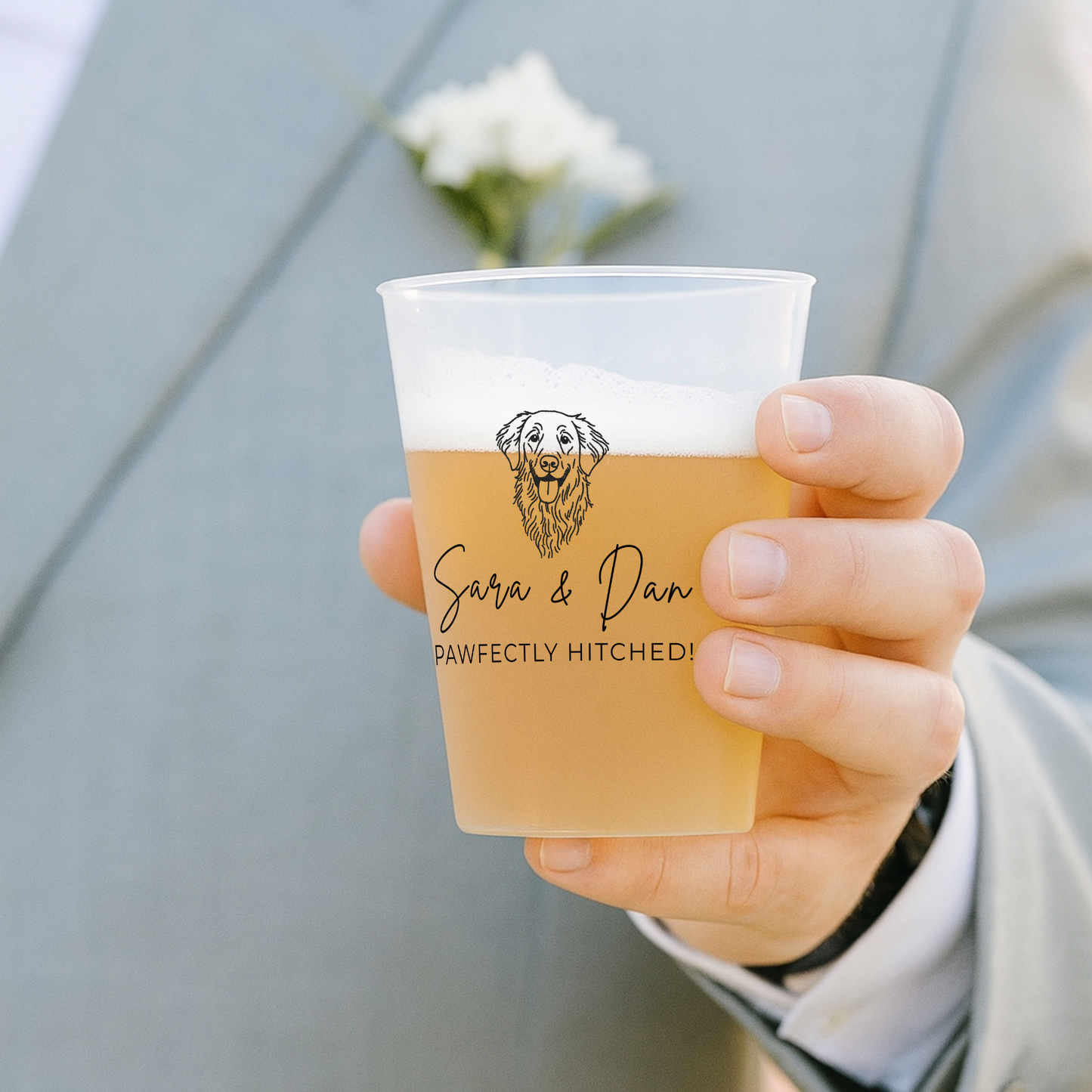 Vasos de plastico personalizados para bodas y eventos