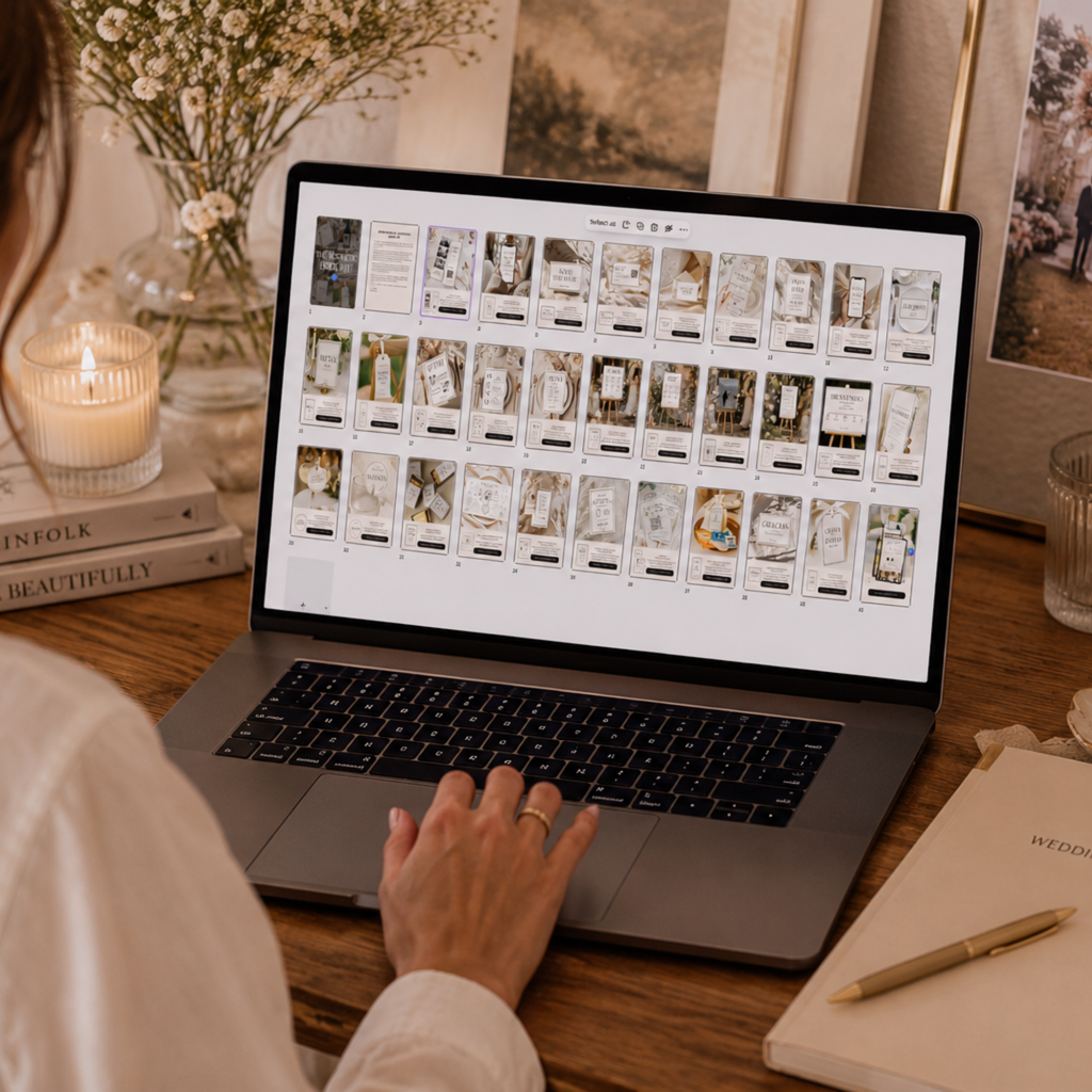 The Aesthetic Bride Kit: Plantillas de Boda en Canva
