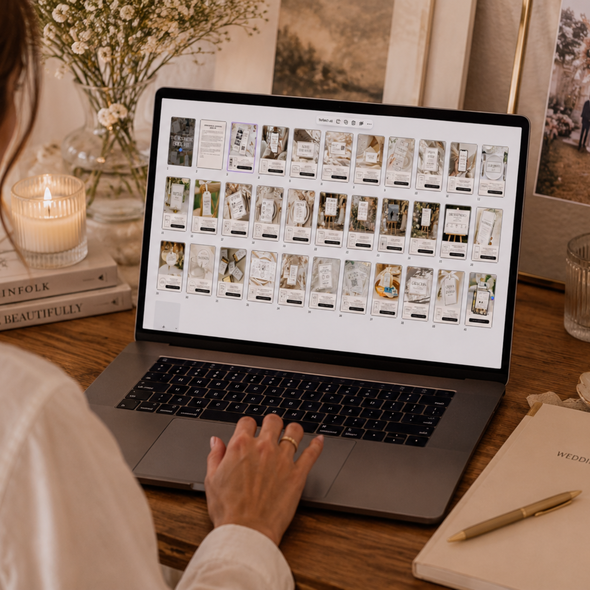 The Aesthetic Bride Kit: Plantillas de Boda en Canva